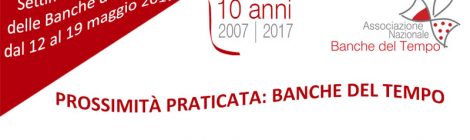 Settimana Nazionale delle Banche del Tempo dal 12 al 19 Maggio 2017