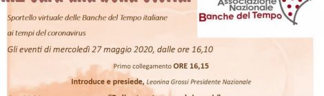 Sportello delle BdT italiane ai tempi del coronavirus - programma del 27 maggio 2020