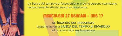 Incontro online da Genova: presentazione  Banca del Tempo di Rivarolo e la sua esperienza