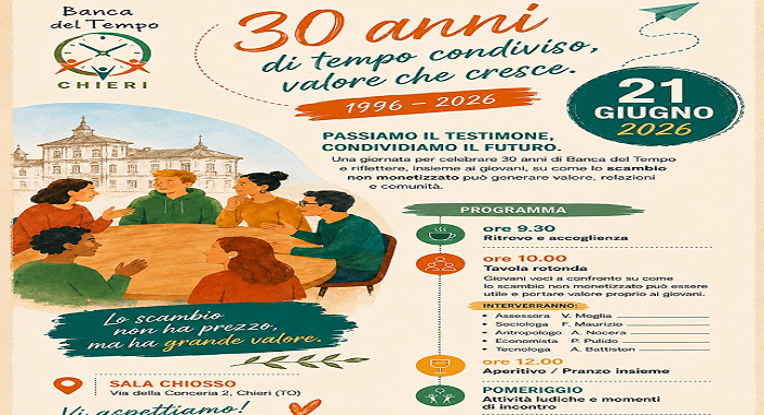 BdT Chieri - 30 anni di tempo condiviso valore che cresce