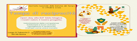 BdT Mela Magica  XI Municipio - Giornata nazionale banche del tempo 10 ottobre 2026